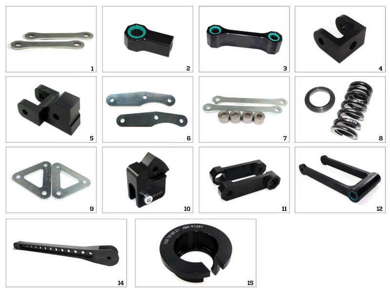 TECNIUM Kit de rebaixamento do assento construção 12 - BMW S 1000 RR/RR HP4 Figura 3