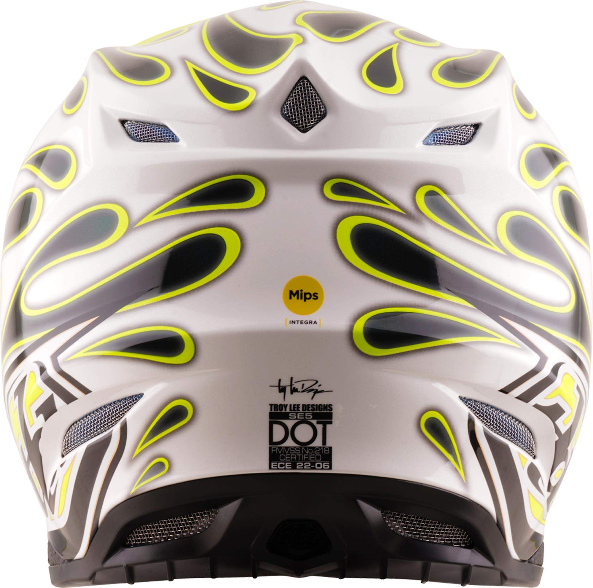 Troy Lee Designs SE5 Composite MIPS Overspray Neon Motokrosová prilba L (58/59) Obrázok 5