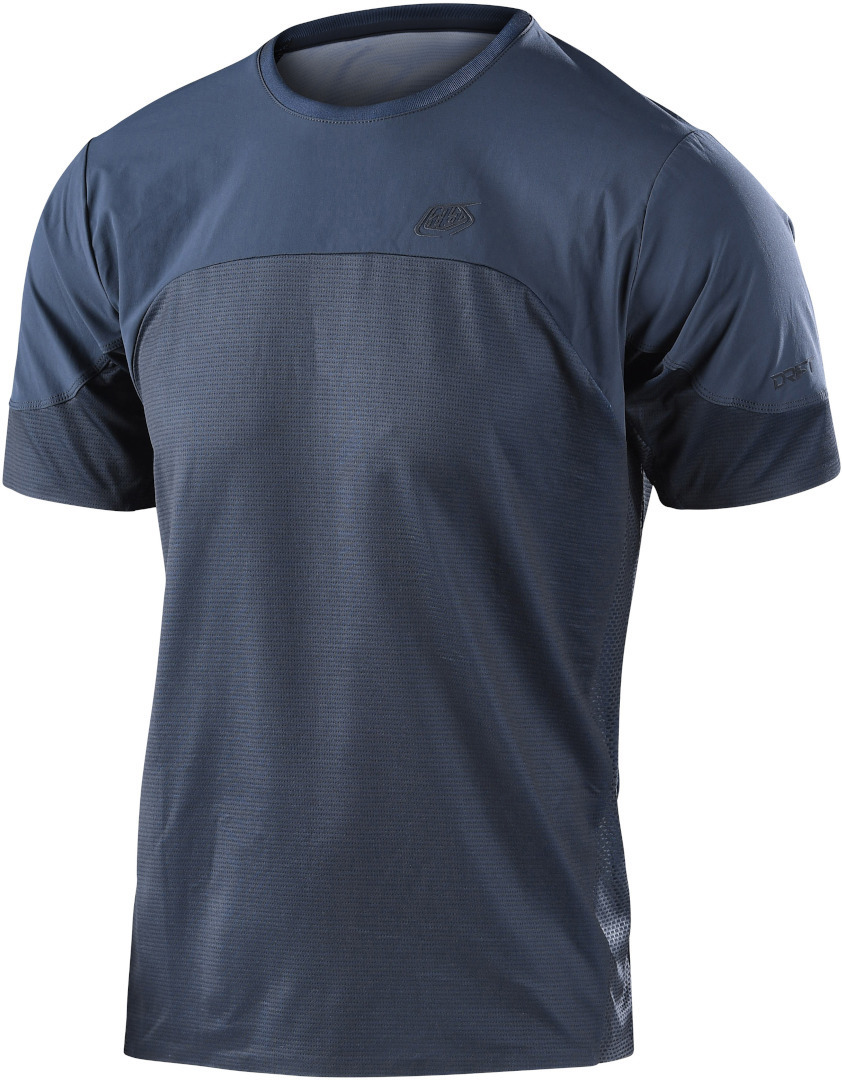 Troy Lee Designs Drift Solid Kurzarm Fahrrad Jersey dunkelgrau L Abbildung 1