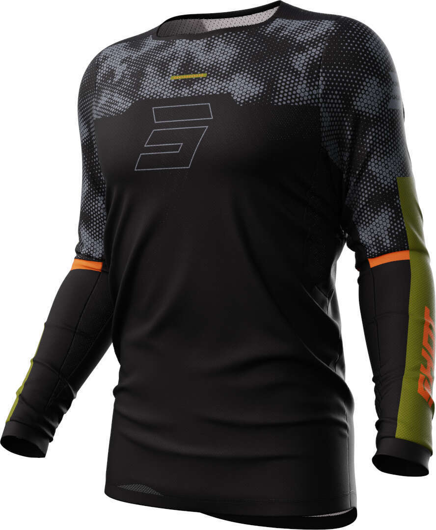 Shot Contact Patrol Motocross trøje sort/orange XXL Figur 1