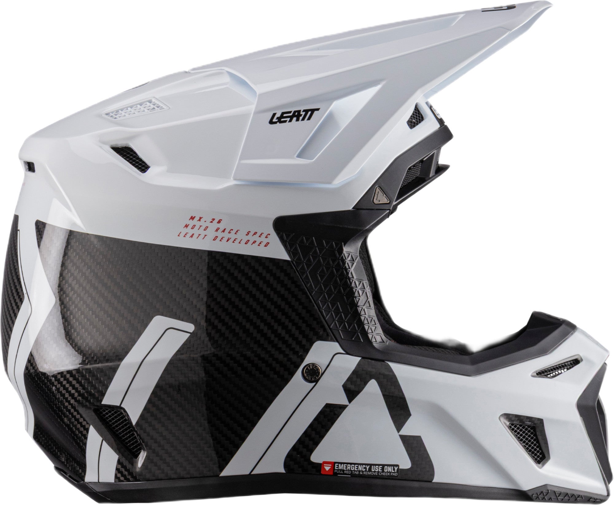 Leatt 9.5 Carbon V26 Motocross Helm mit Brille S (55/56) Abbildung 3