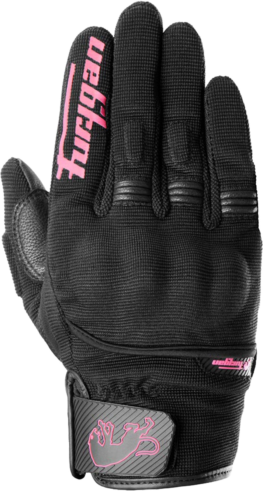 Furygan Jet D3O EVO Damer Motorcykelhandsker sort/pink M Figur 1