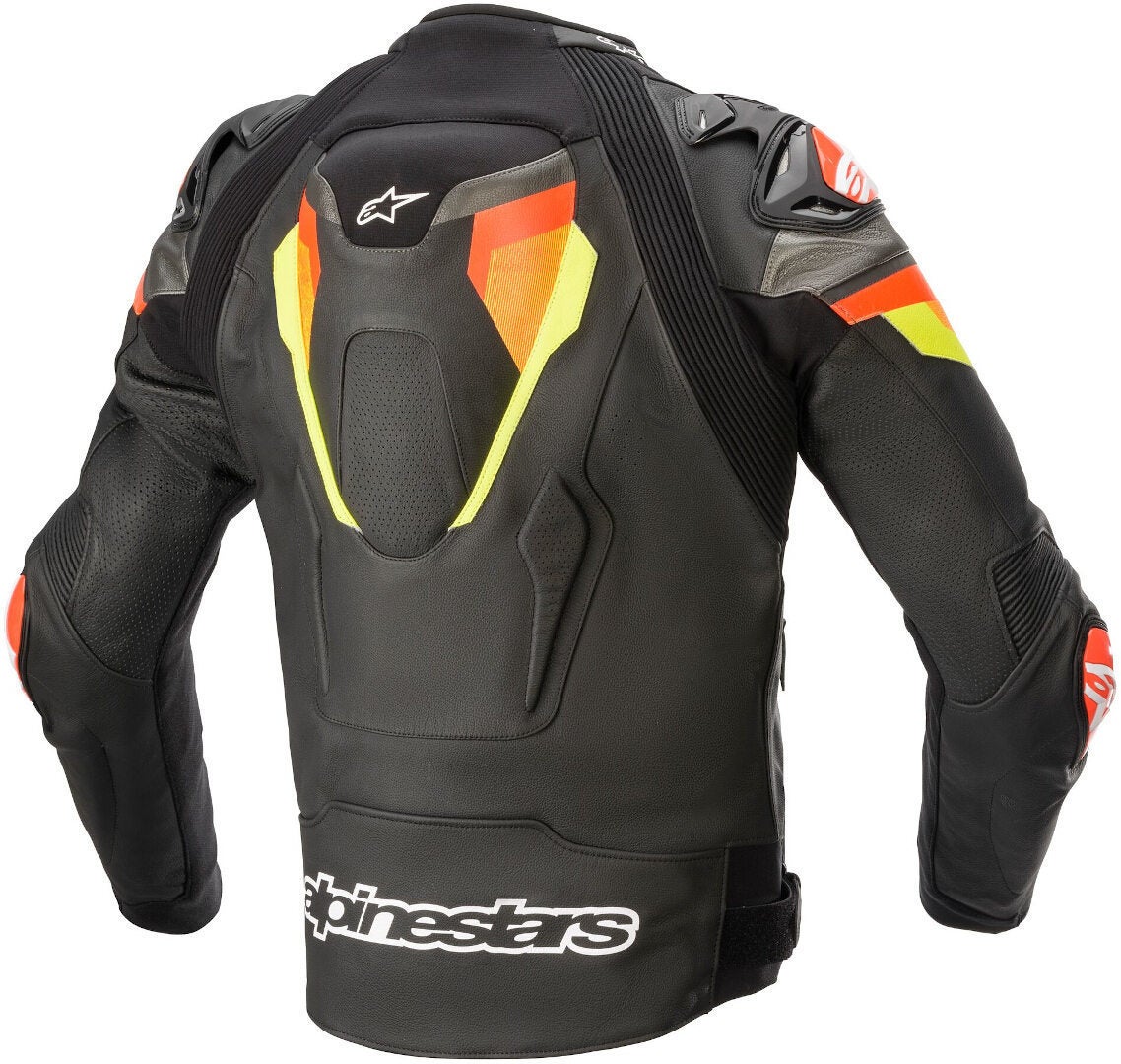 Alpinestars Atem V4 Motorcycle Leather Jacket black/red/yellow 50 Figure 2