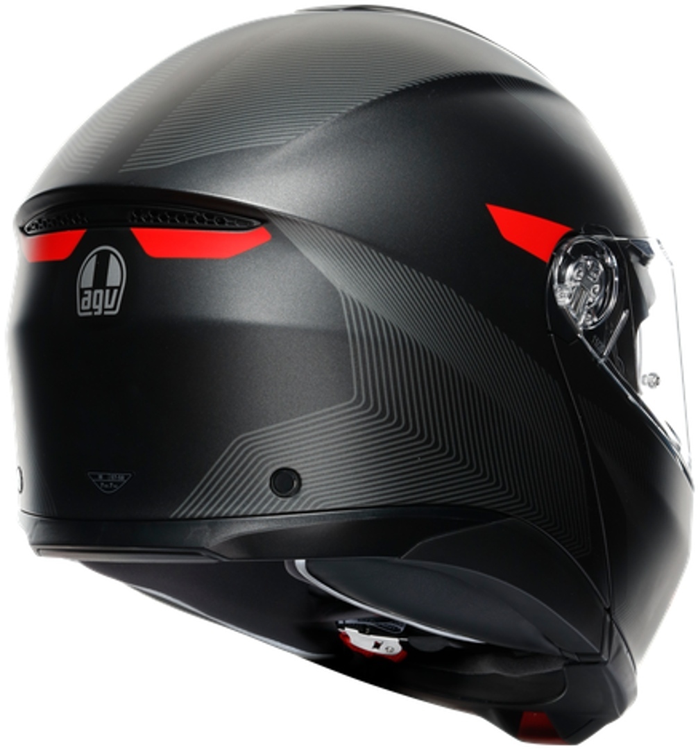AGV Tourmodular Frequency Helm grau/rot M (57/58) Abbildung 4