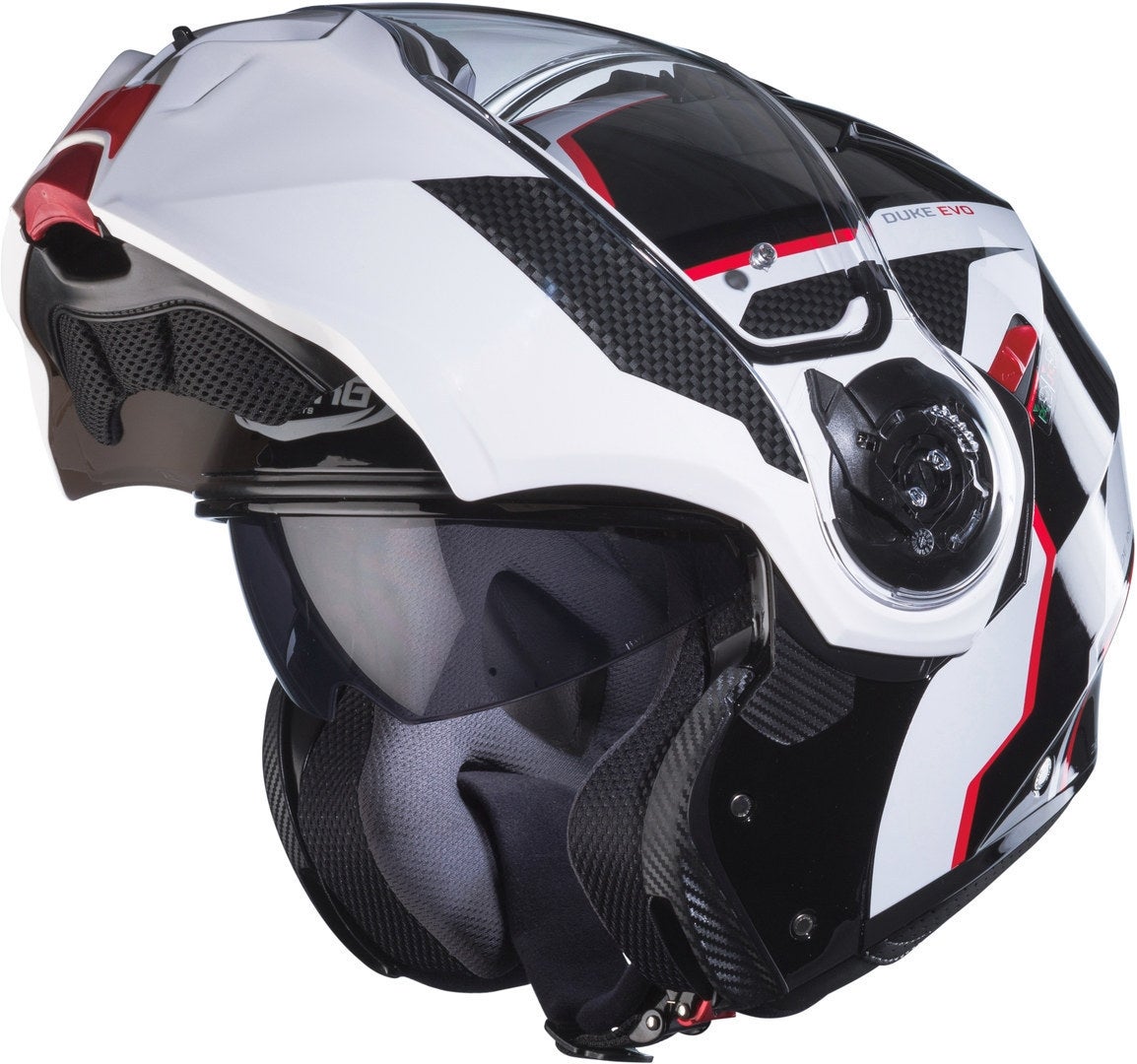 Caberg Duke Evo Move Helmet black/white/red XL (61/62) Figure 4