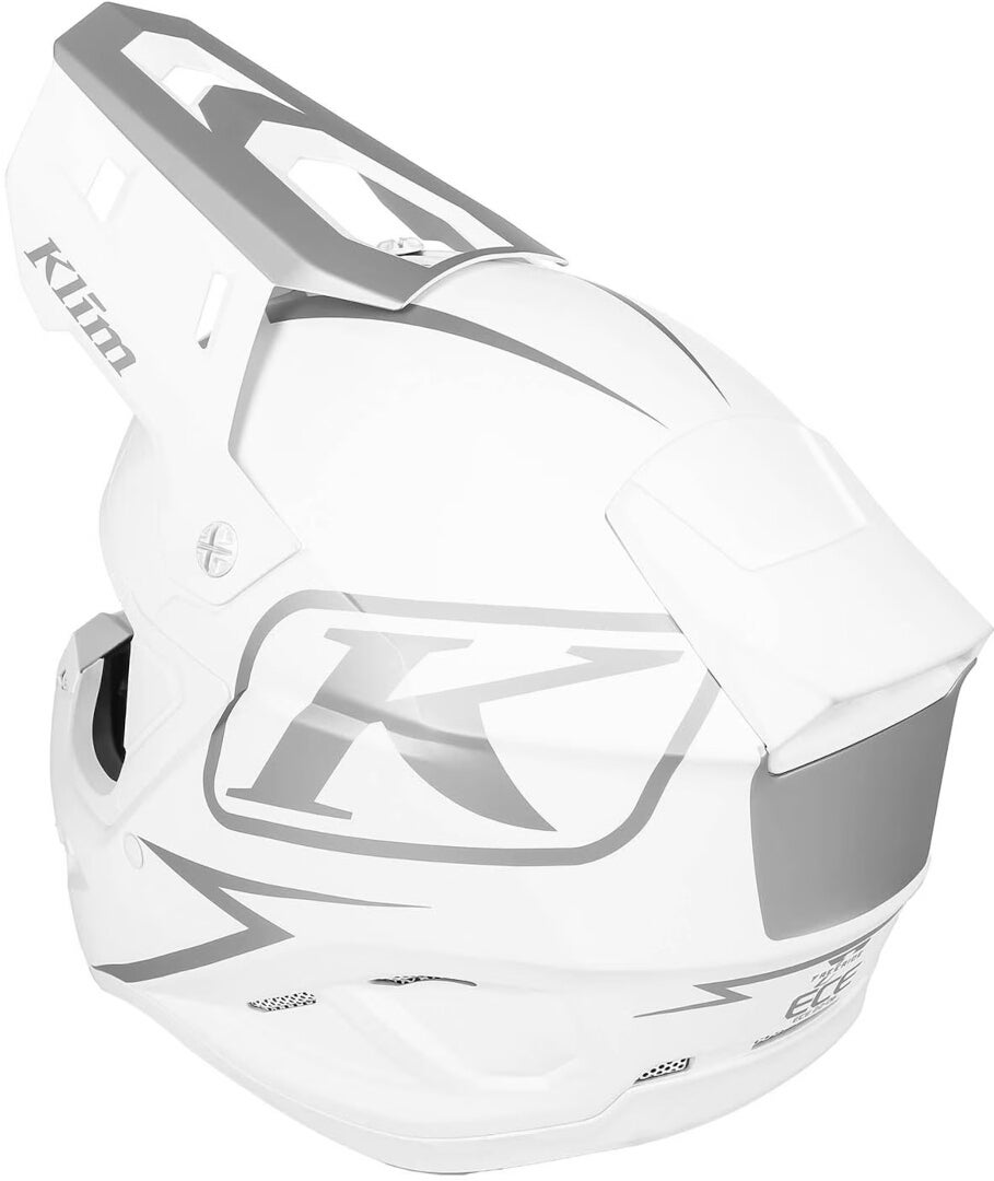 Klim T1 Freeride Snowmobil Helmet white matt XS (54/55) Figure 2