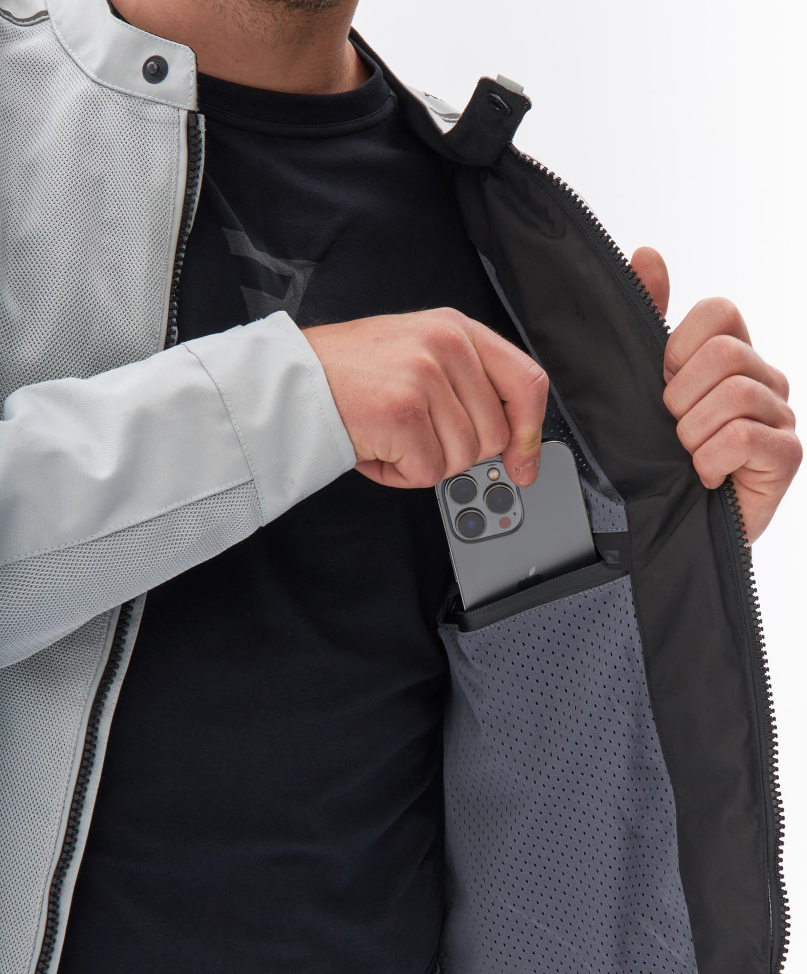 Rebelhorn Wave Motorcycle Textile Jacket grey M Figure 7