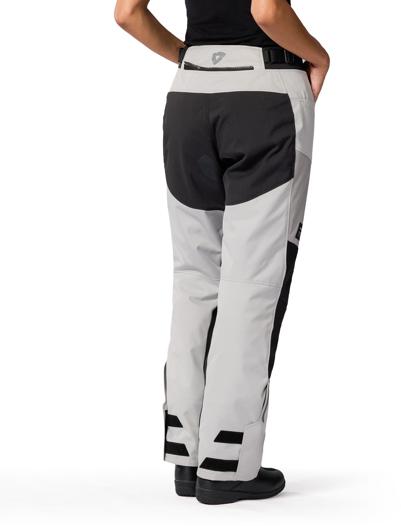 Side view of Revit Outback 5 Bicolor H2O waterproof Ladies Motorcycle Textile Pants