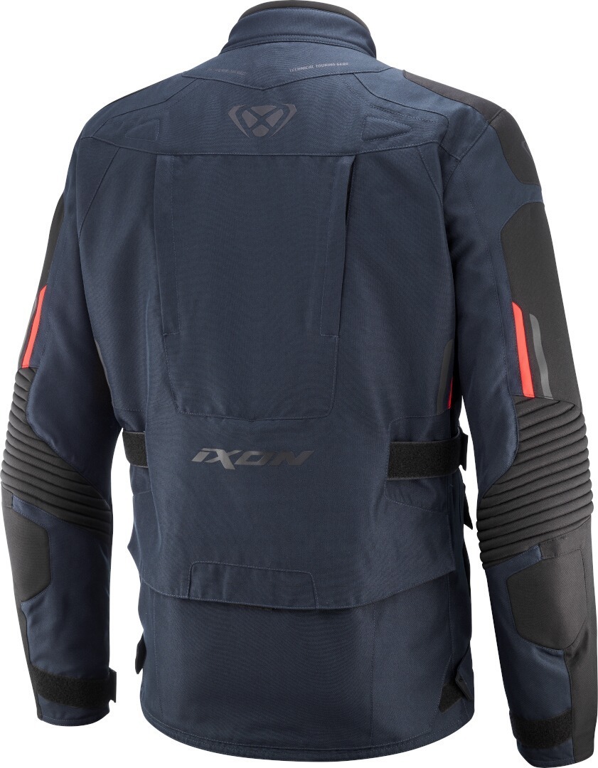Ixon Midgard Waterproof Motorcycle Textile Jacket navy blue/red L Figure 2
