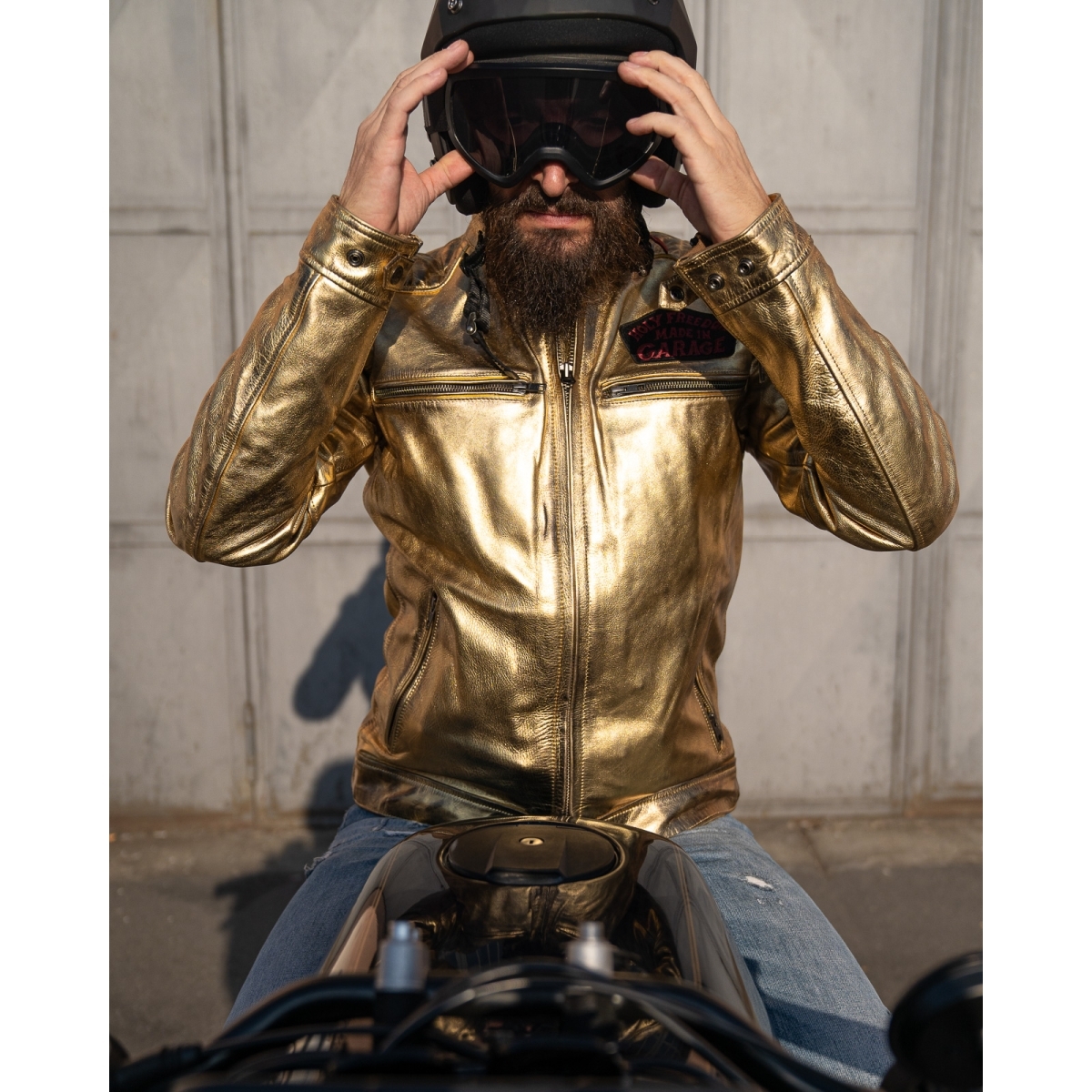 HolyFreedom Zero Lingotto Motorrad Lederjacke M Abbildung 20