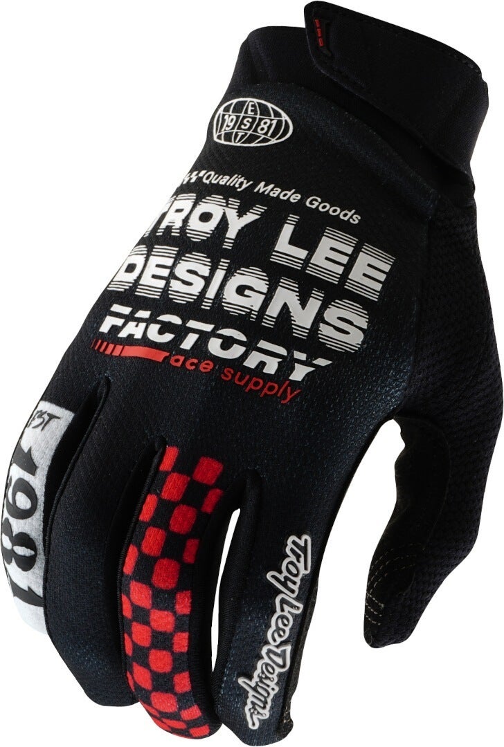 Troy Lee Designs GP Pro Factory Motocross handsker sort/hvid/rød XL Figur 1
