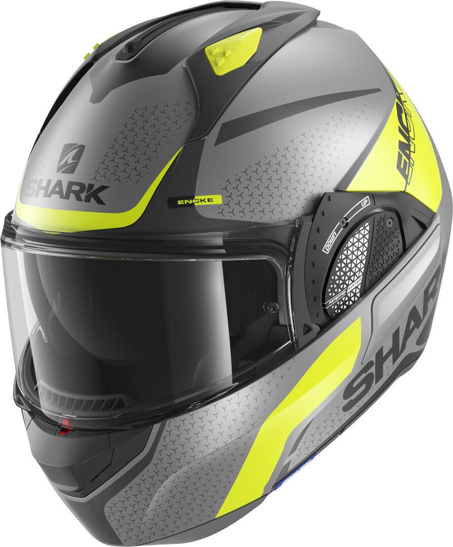Shark Evo-GT Encke Matt Klapphelm grau/gelb XL (61/62) Abbildung 1