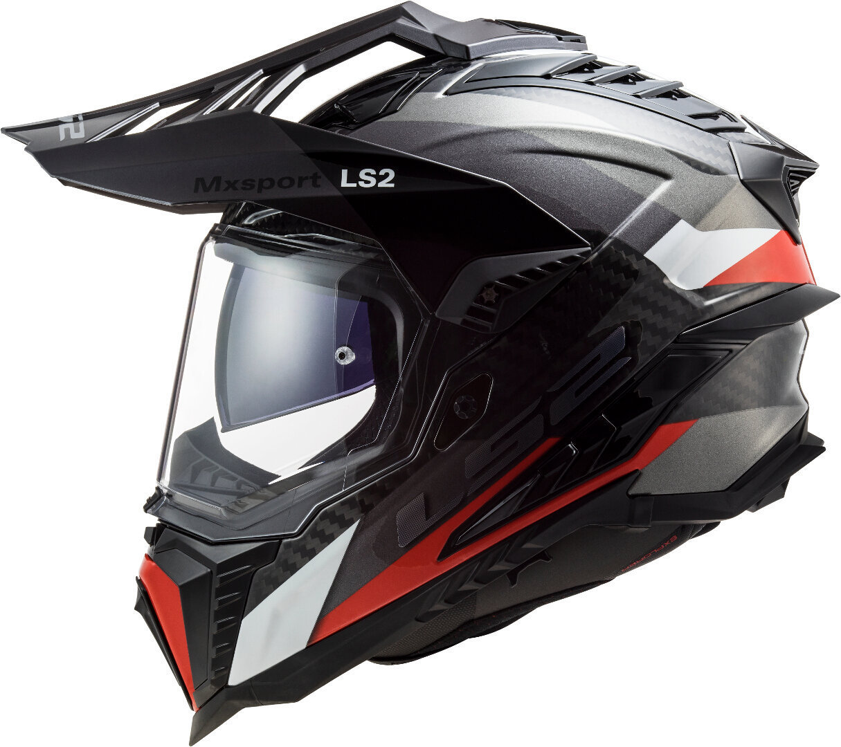 LS2 MX701 C Explorer Frontier G Casco da motocross nero/rosso S (55/56) Figura 1
