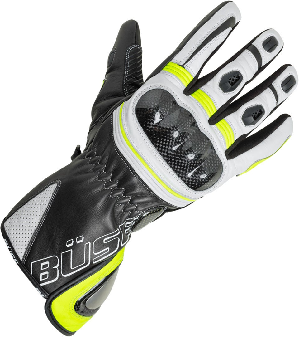 Büse Misano Gants Women´s Noir/Blanc/Néon-jaune 8 Figure 1