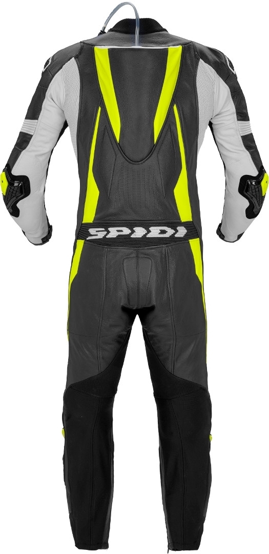 Spidi Sport Warrior Pro Costum perforat din piele de motocicletă dintr-o singură piesă negru/galben 46 Figura 3