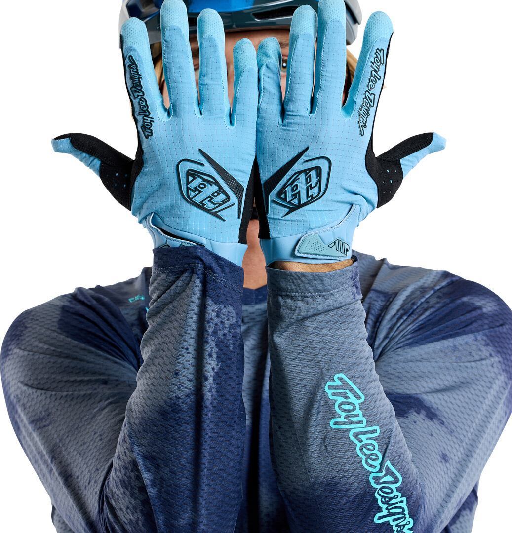 Troy Lee Designs Air Mono Motocross handsker lyseblå M Figur 4