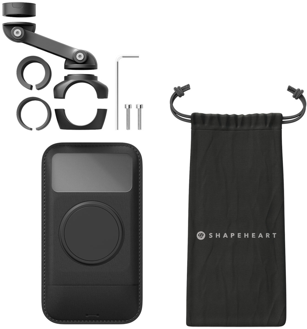 Shapeheart Motorcycle Bundle Pro Boost Magnetic Smartphone Mount for Motorcycle Handlebars XXL Figure 1