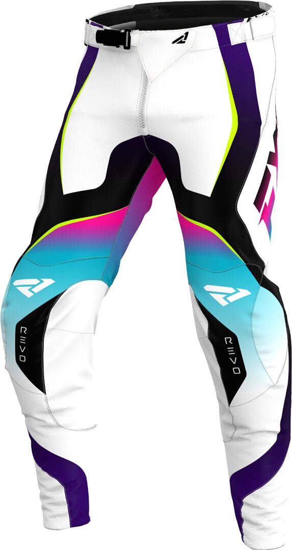 FXR Revo 2025 Motocross bukser sort/blå/pink 32 Figur 1