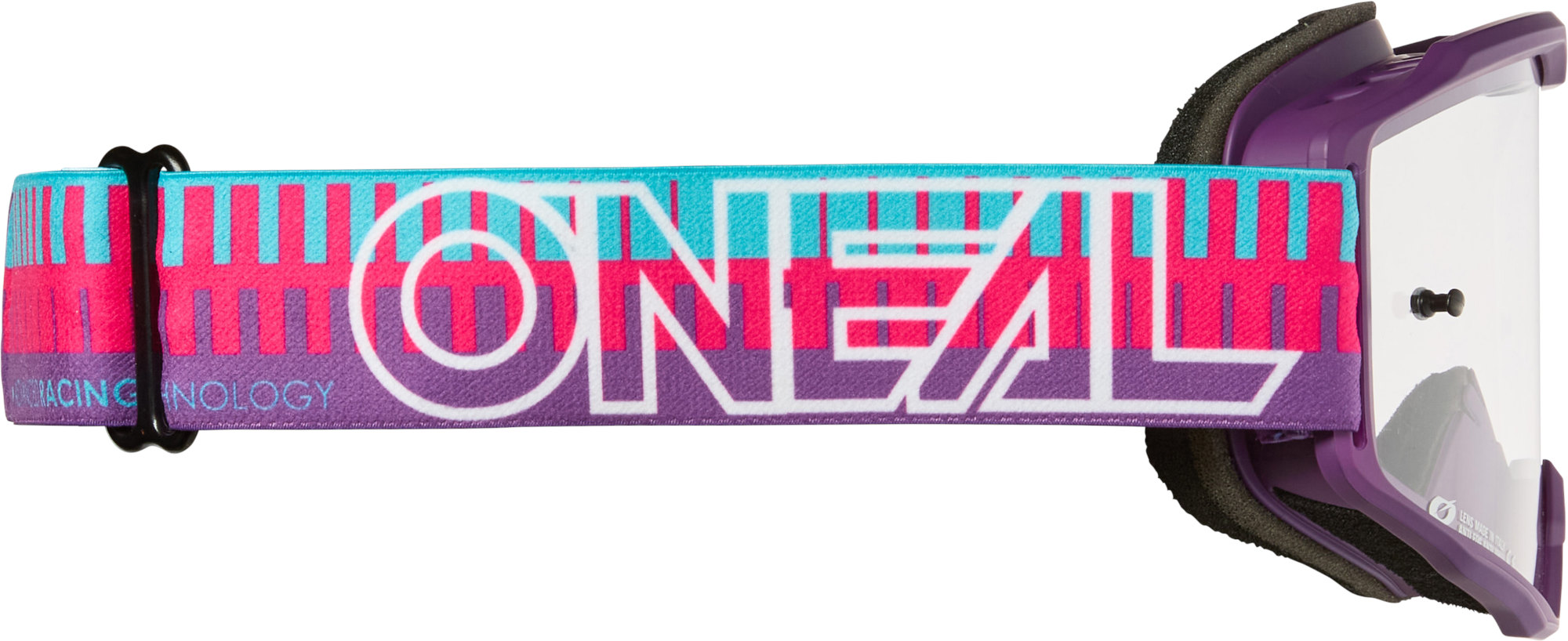 Oneal B-10 STRIPED Clear Ochelari de motocross roz Figura 2