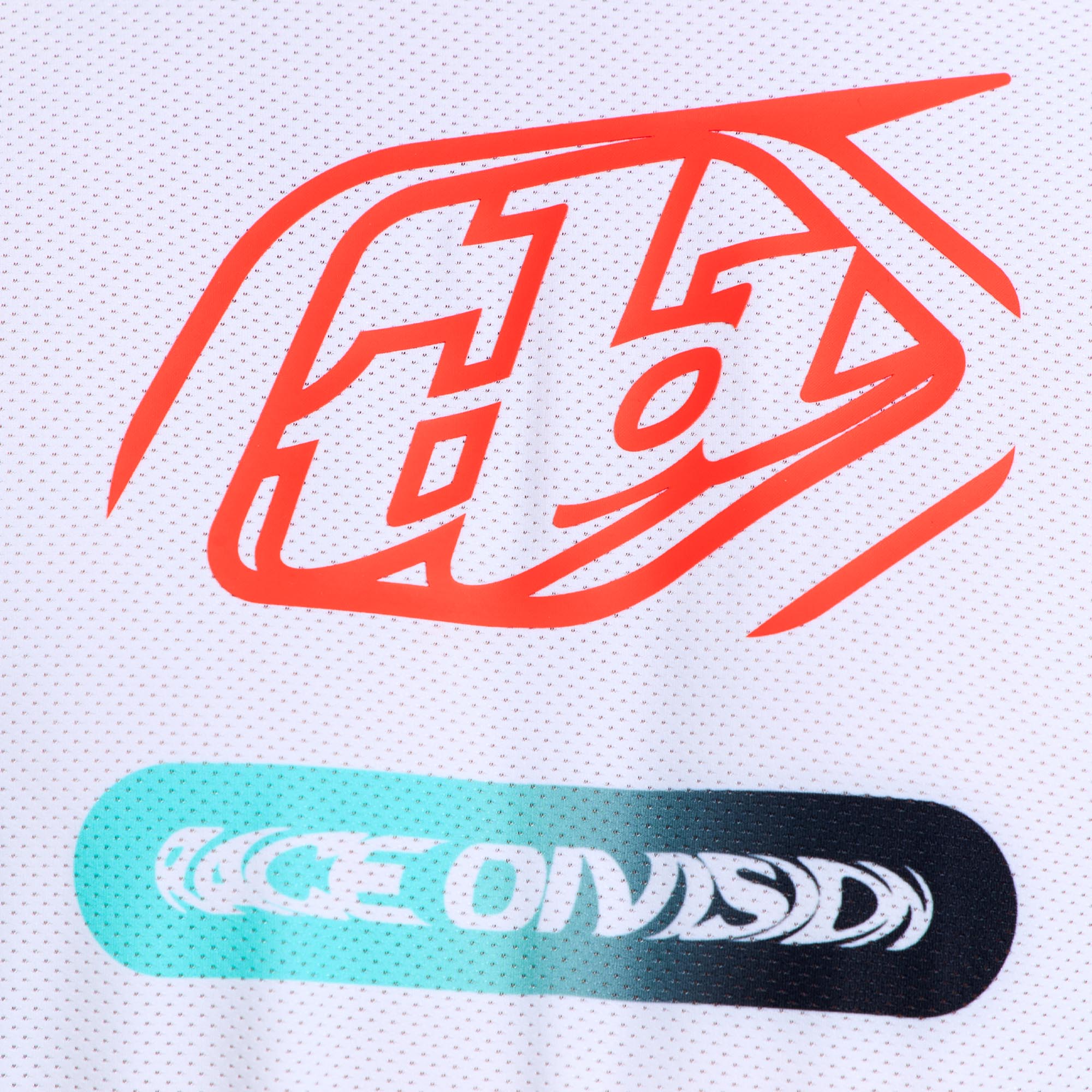 Troy Lee Designs SE Pro Sever Motocross-tröjan vit/turkos/svart XXL Figur 3
