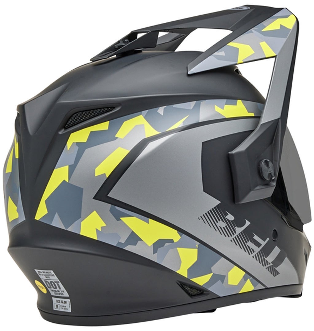 Bell MX-9 Adventure MIPS Enduro Helm grau/gelb XXL (62/63) Abbildung 4