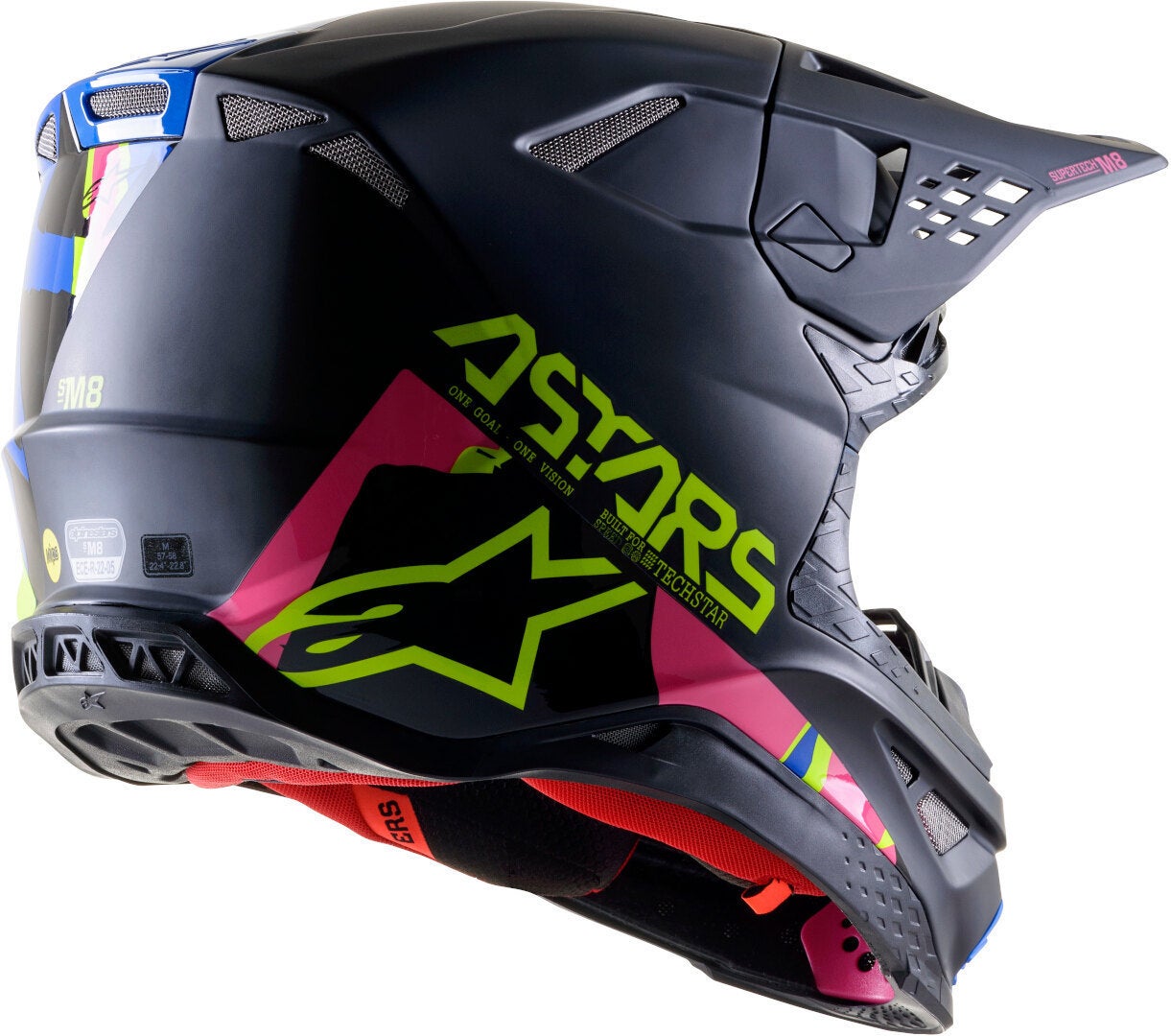 Alpinestars Supertech S-M8 Echo Capacete de Motocross preto/azul XL (61/62) Figura 2