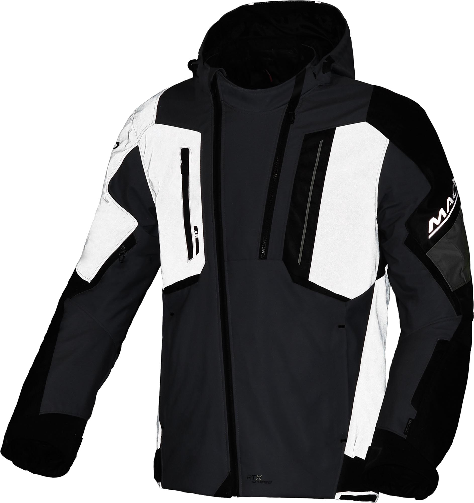 Macna Angle 2.0 Jaqueta têxtil de motocicleta impermeável cinza/amarelo S Figura 3
