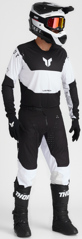 Thor Launchmode Storm Motocross bukser Sort/hvid 32 Figur 5