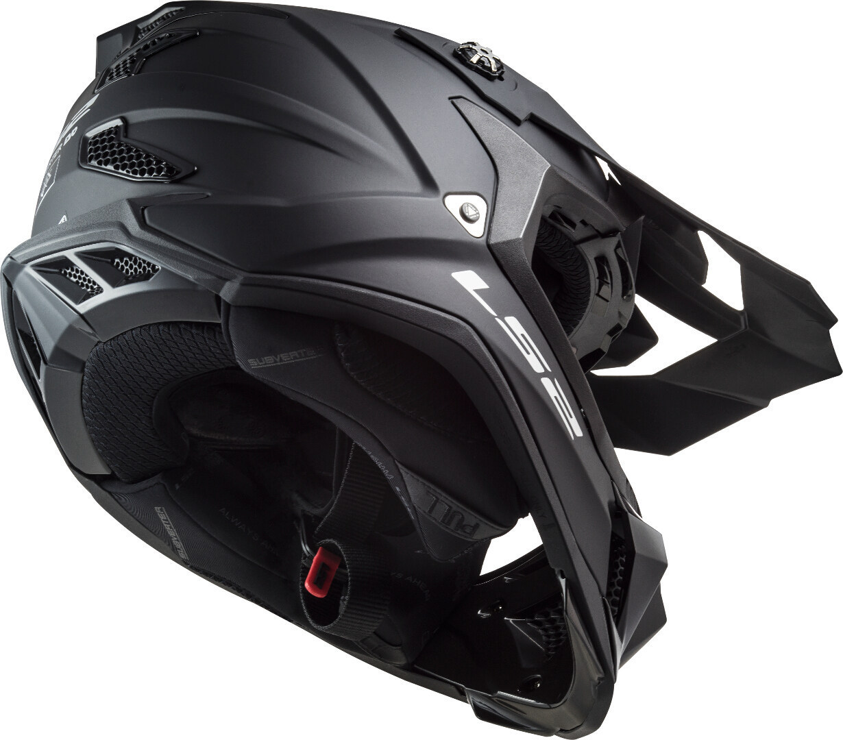 LS2 MX700 Subverter Evo Casco motocross nero opaco M (57/58) Figura 6