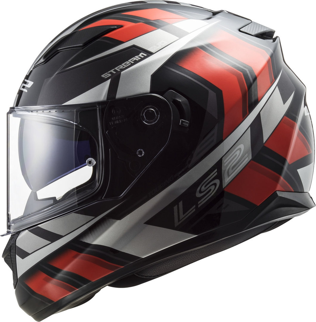 LS2 FF320 Stream Evo Loop Helm Zwart/Rood XL (61/62) Figuur 4