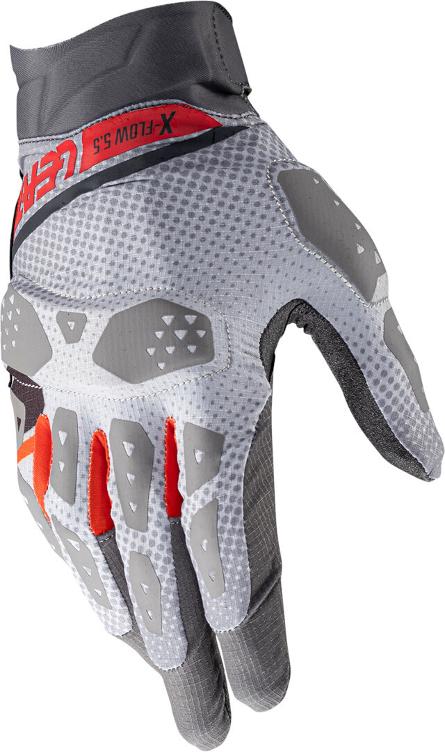Leatt ADV X-Flow 5.5 Short Motorrad Handschuhe grau/rot XL Abbildung 3