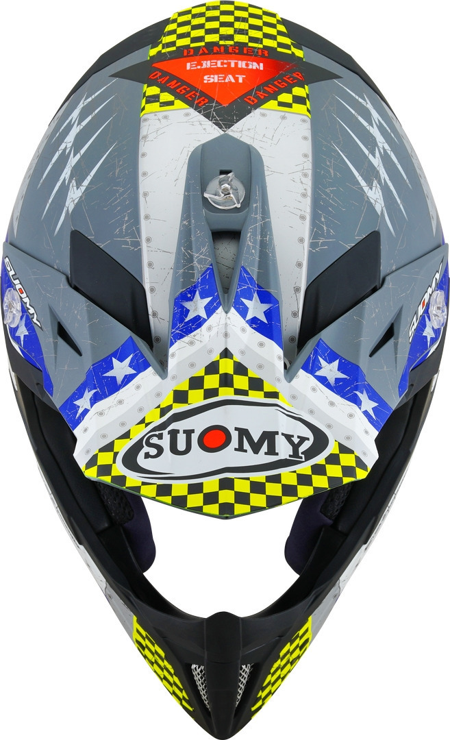 Suomy X-Wing Jetfighter Motocross hjälm Blue Matt XS (53/54) Figur 8