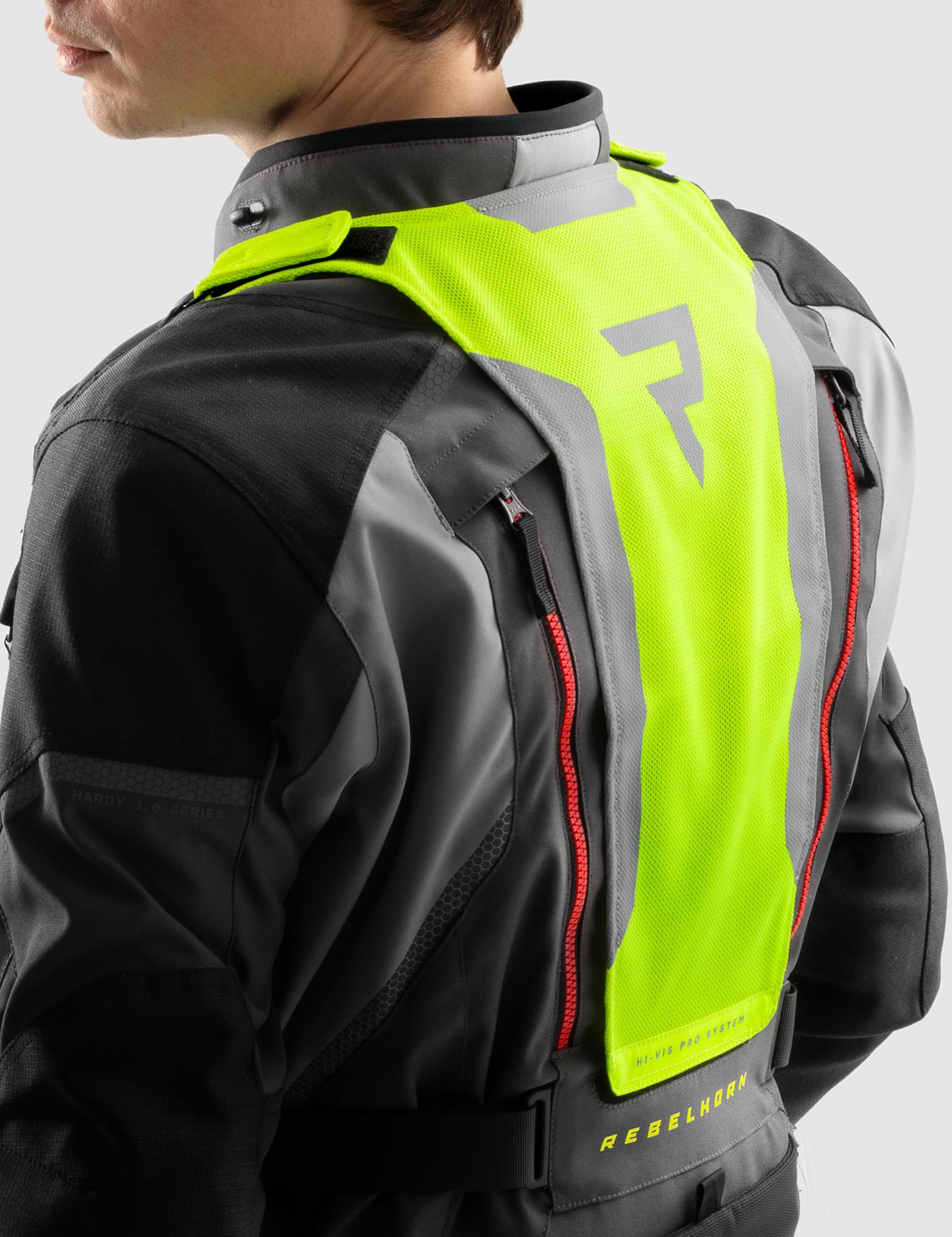 Rebelhorn Hardy 3.0 waterproof Motorcycle Textile Jacket dark grey/black/yellow L Figure 17