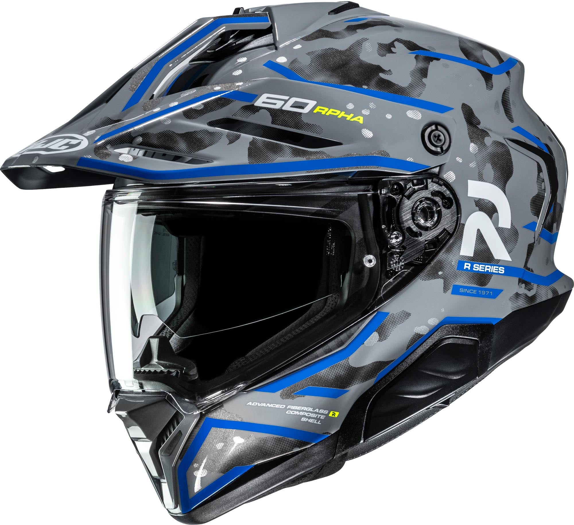 HJC RPHA 60 Kiva Enduro Helmet grey/blue XL (60/61) Figure 1