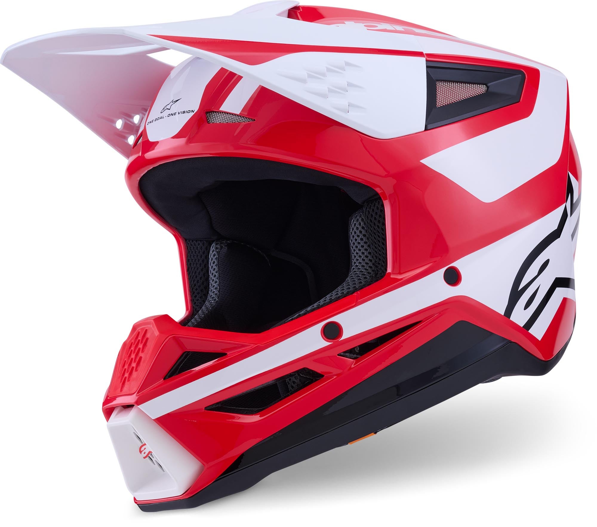Alpinestars S-M3 Heat Шлем для мотокросса красно-белый S (55/56) Рисунок 1