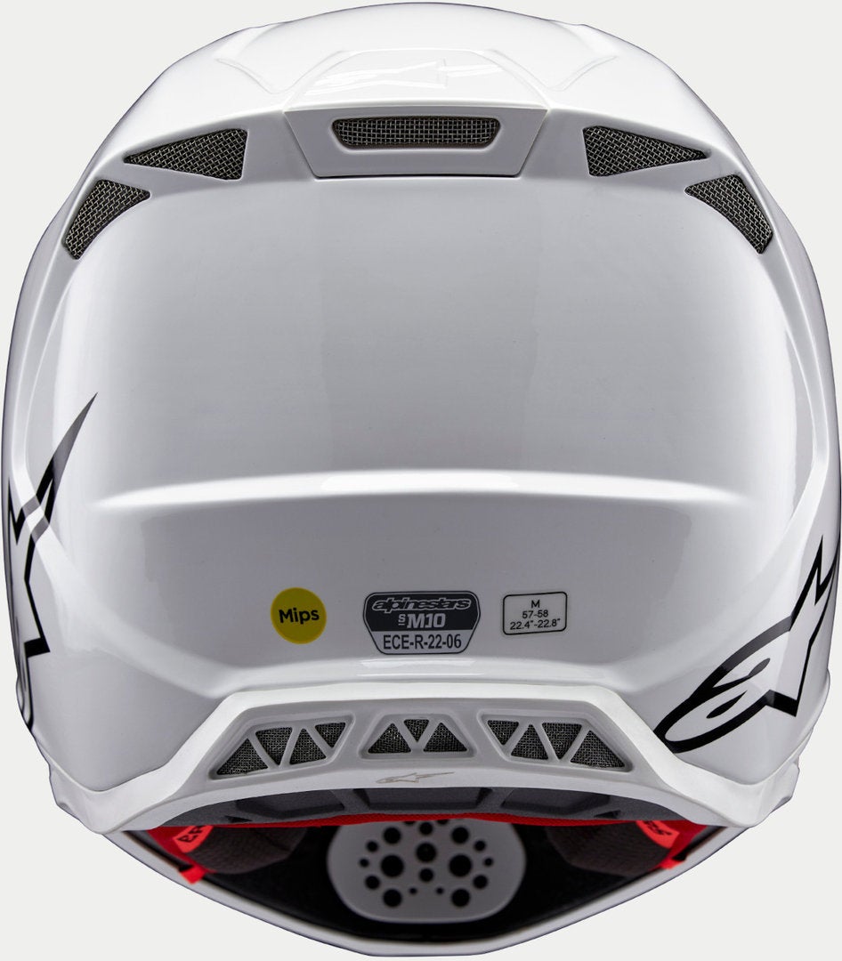 Alpinestars Supertech S-M10 Solid 2024 Motocross Helm weiß XXL (63/64) Abbildung 4