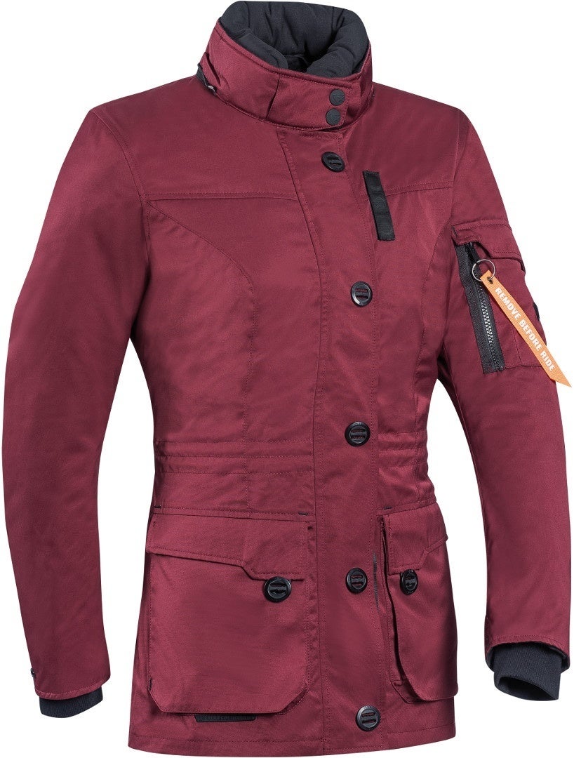 Ixon Ontario Damen Motorrad Textiljacke burgunderrot M Abbildung 5
