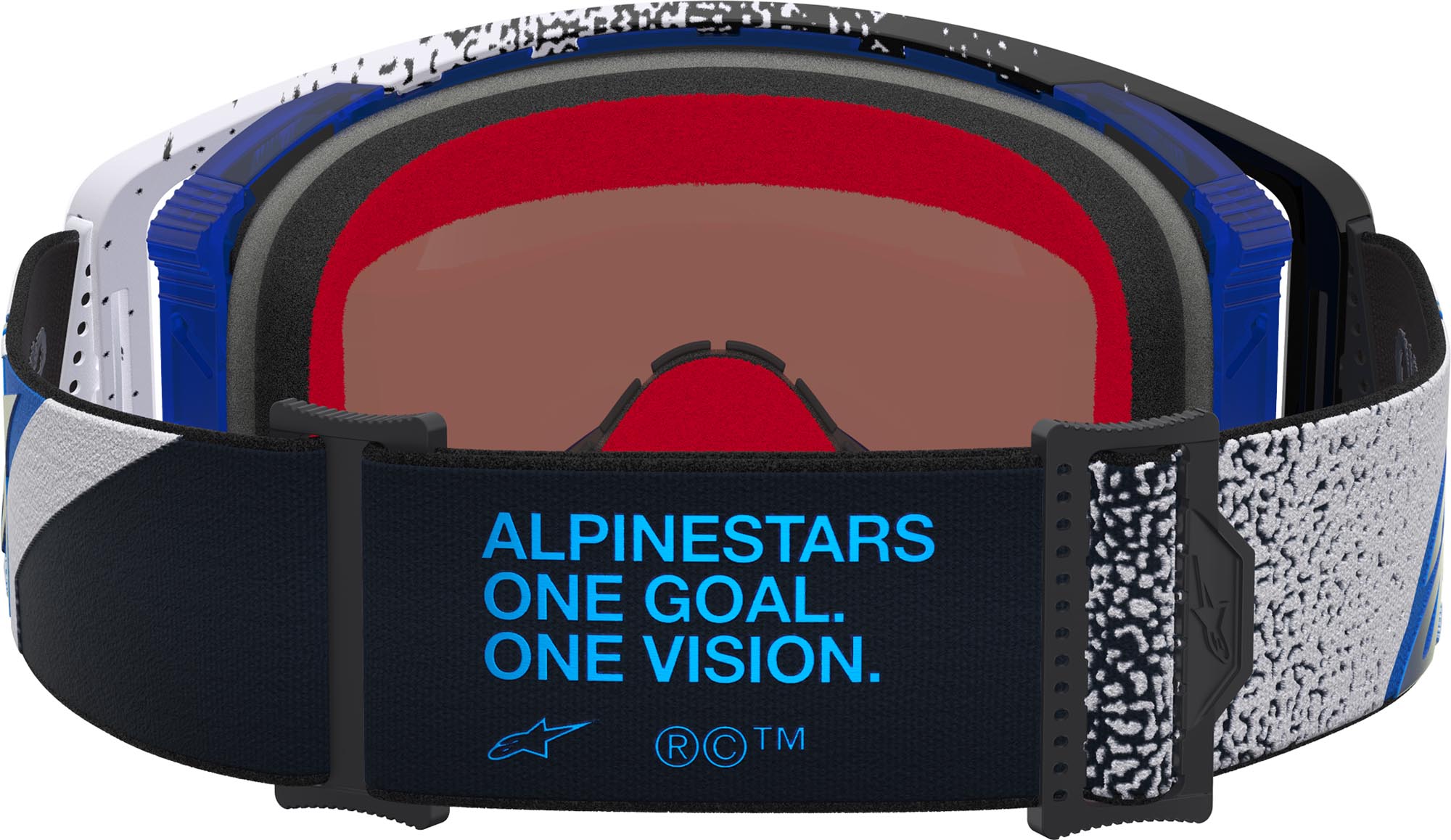 Alpinestars Supertech Hiten Mirror Мотокрос очила черно/синьо/бяло Фигура 2