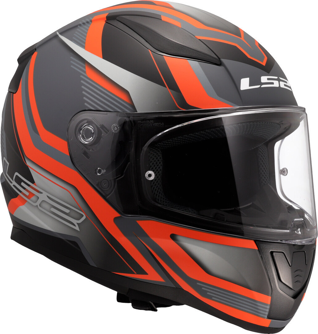 LS2 FF353 Rapid II Flitz Cască Gri mat/portocaliu XS (53/54) Figura 7