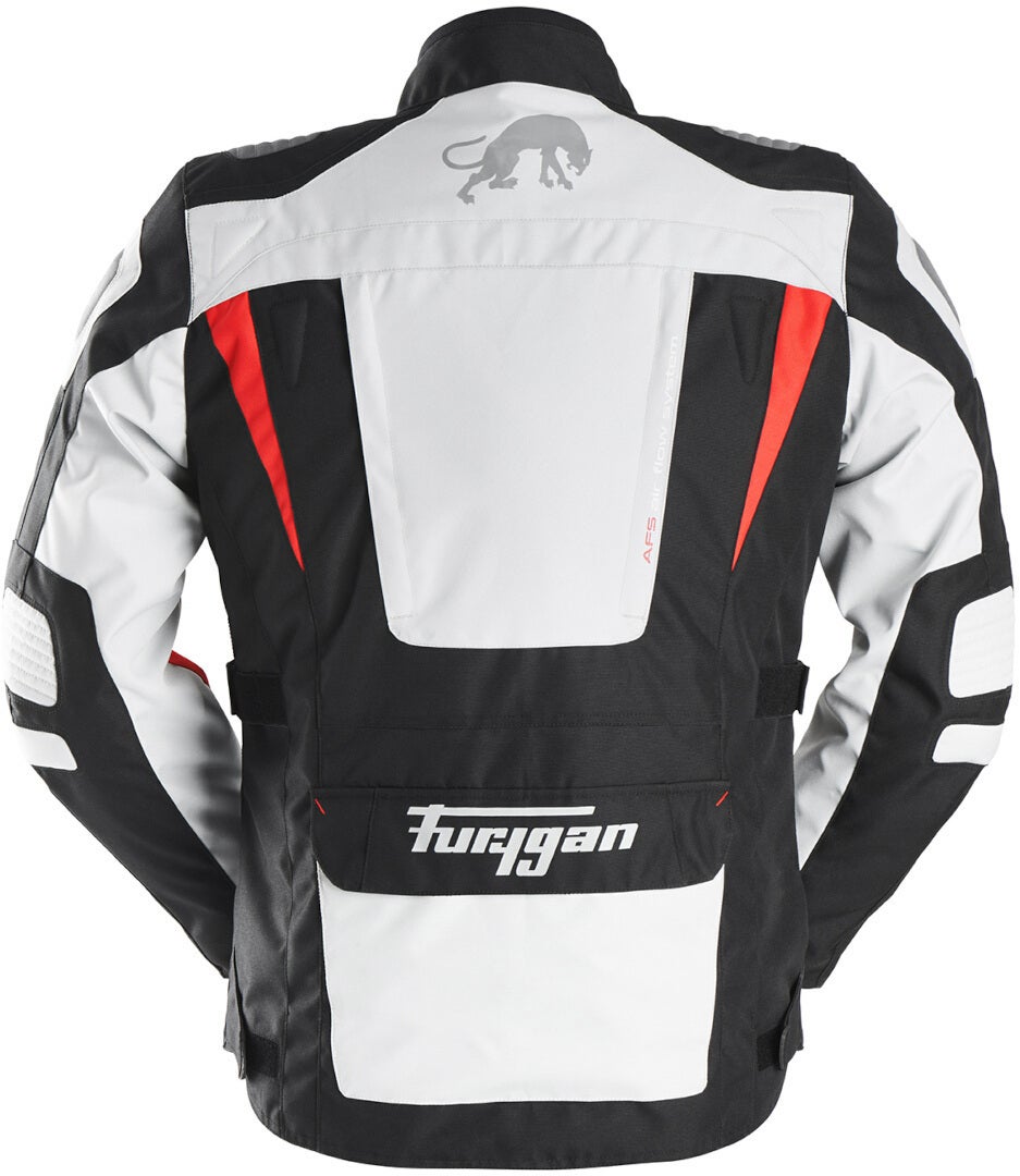 Furygan Apalaches Jaqueta Têxtil de Motocicleta preto/branco/vermelho 4XL Figura 2