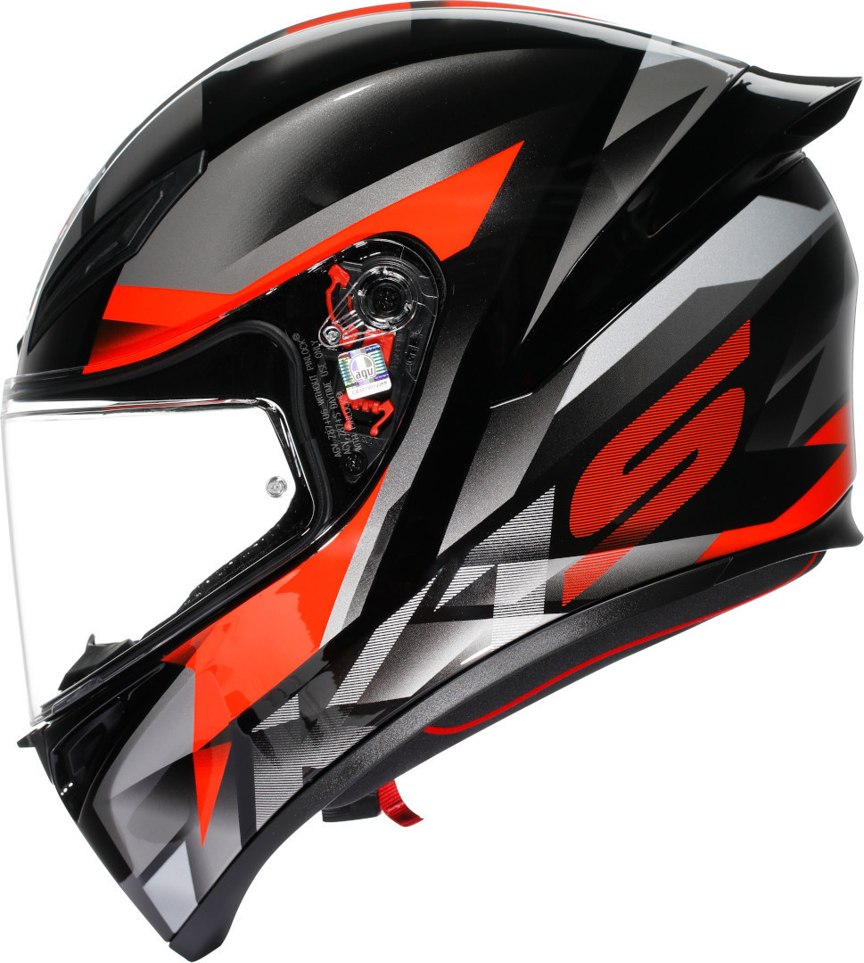 AGV K1 S Fastlap 2.0 Helm schwarz/grau/rot S (55/56) Abbildung 4
