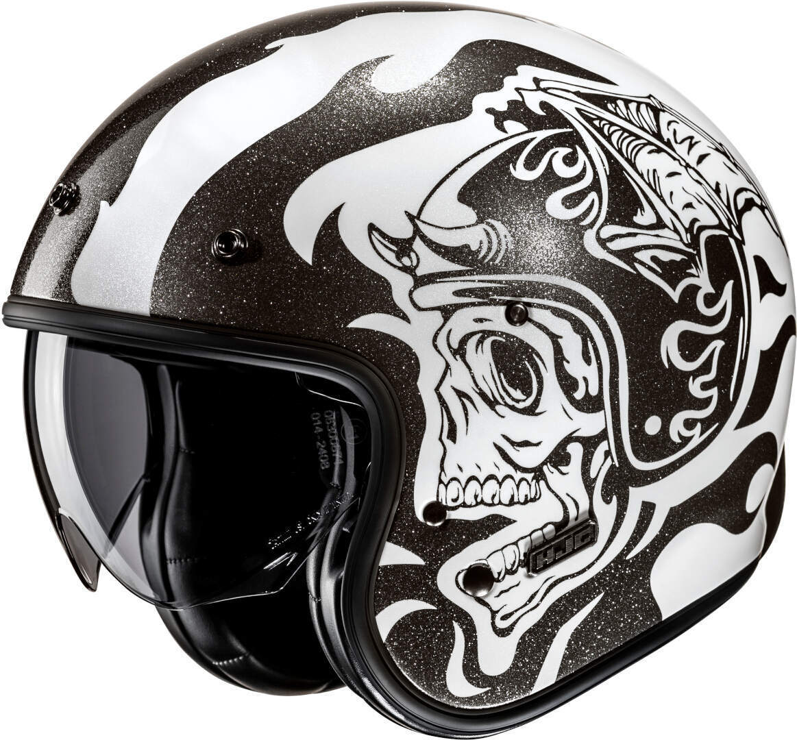 HJC V31 Flame Casco jet Bianco/nero M (57/58) Figura 1