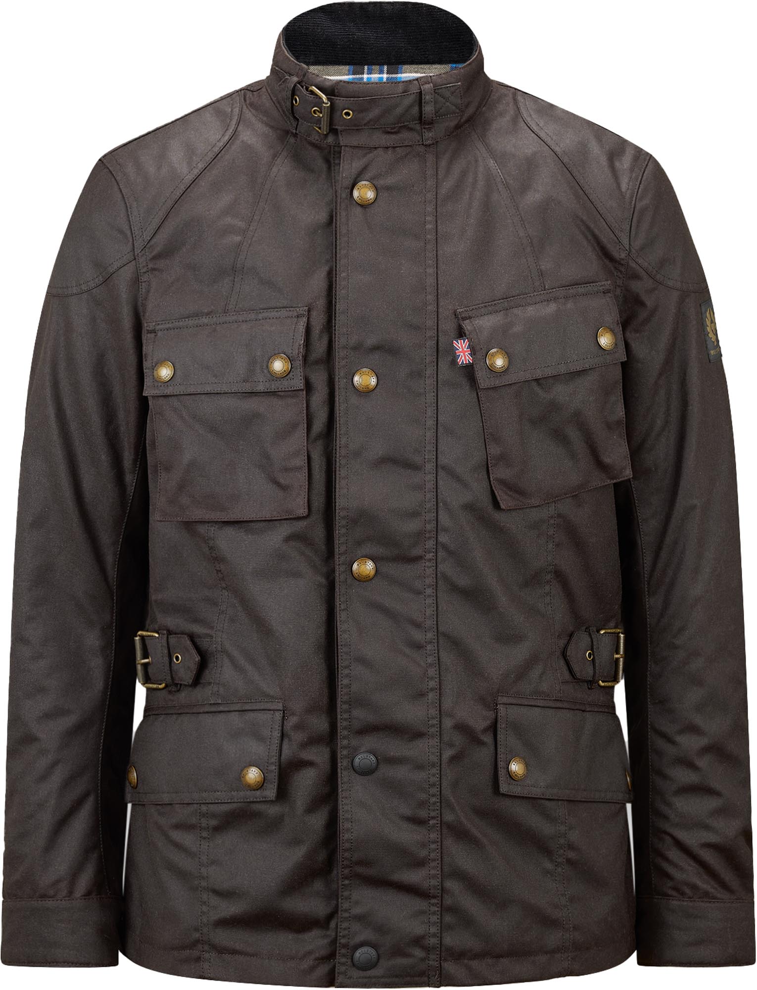 Belstaff Crosby waterproof Motorcycle Wax Jacket mahogany M Figure 1