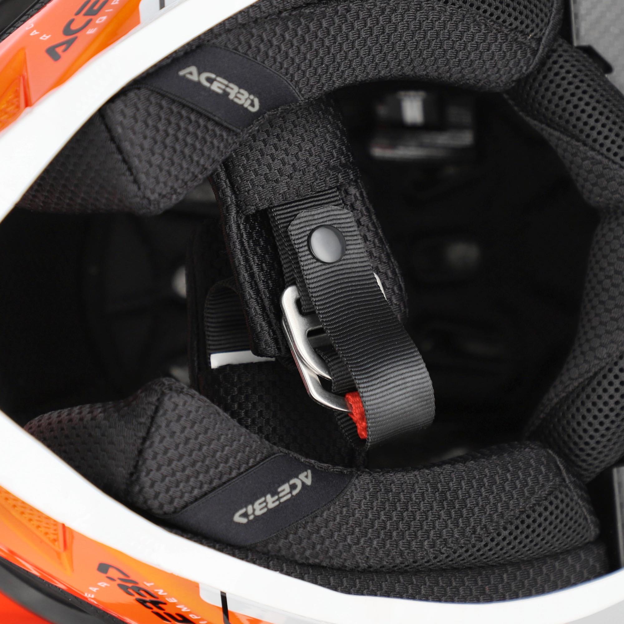 Acerbis T711 Graphic Motocrosshjälm orange/vit/svart S (55/56) Figur 7