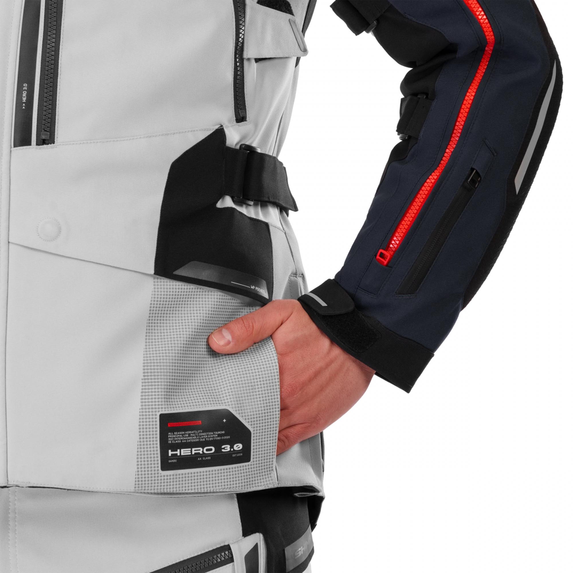 SHIMA Hero 3.0 Motorrad Textiljacke grau/blau M Abbildung 23