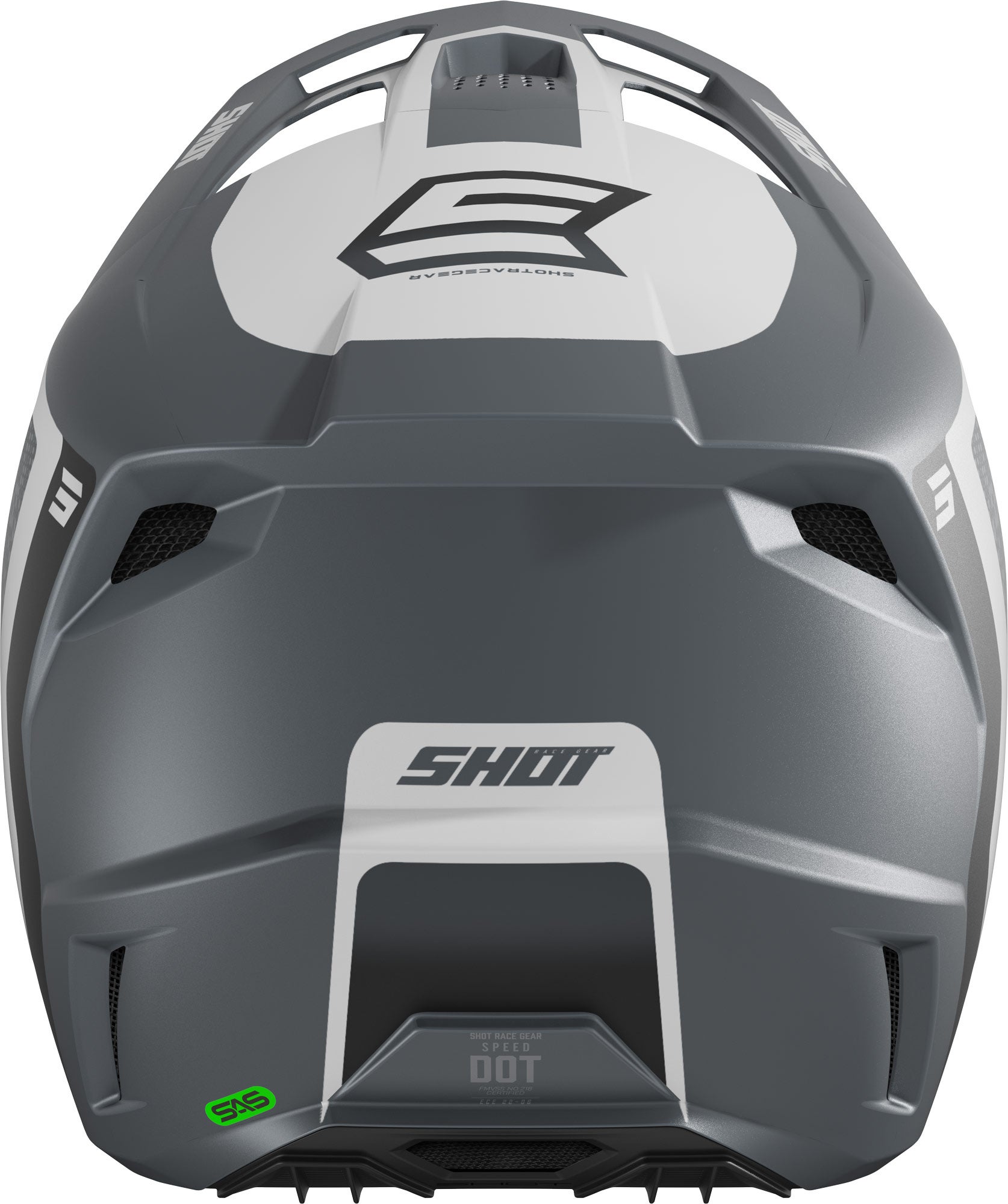 Shot Speed Hybrid Motocross Helm grau matt M (57/58) Abbildung 3