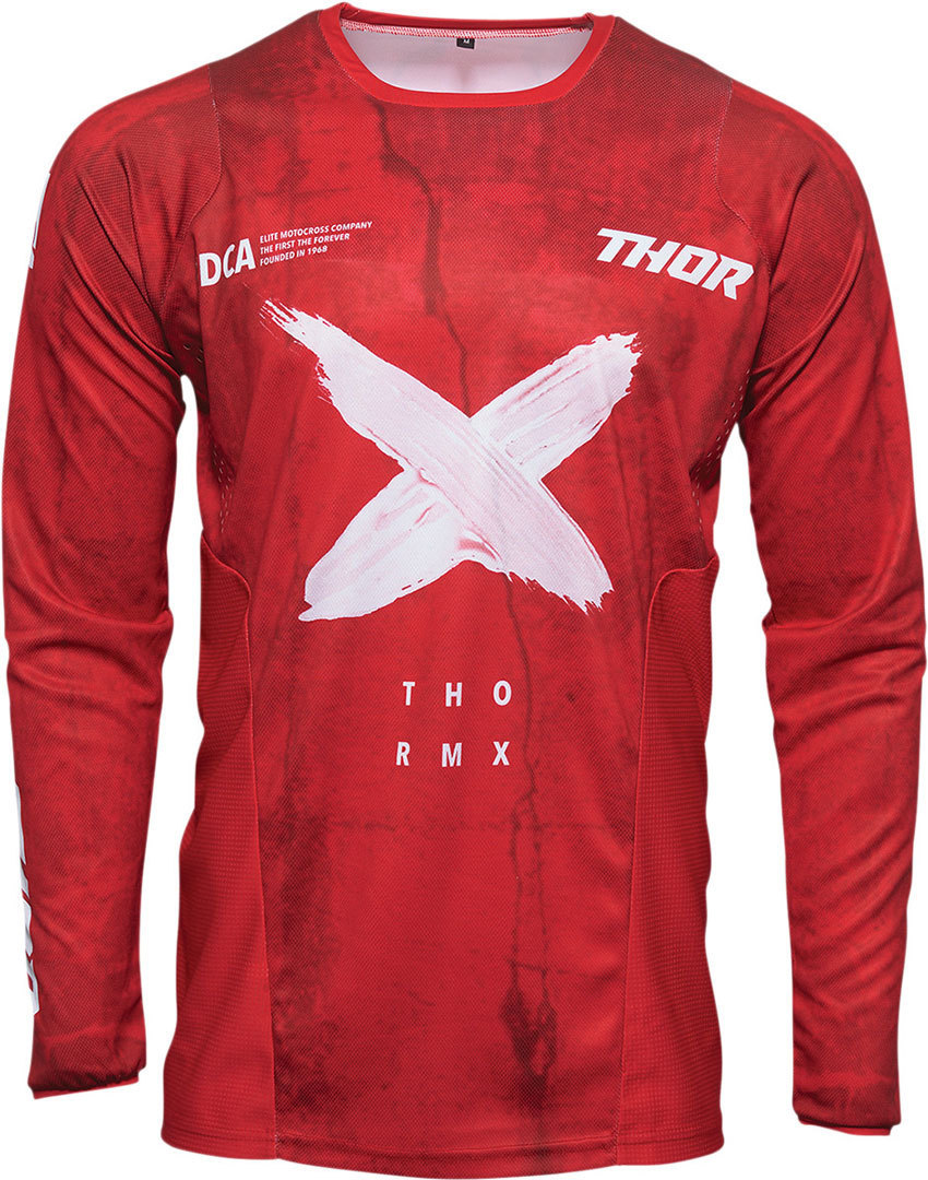 Thor Pulse HZRD Motorcross Trui rood/wit L Figuur 1