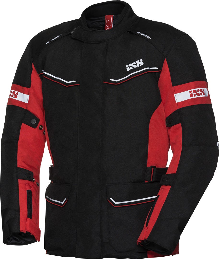 IXS Tour Evans-ST Giacca tessile da donna nero/rosso Donne L Figura 1