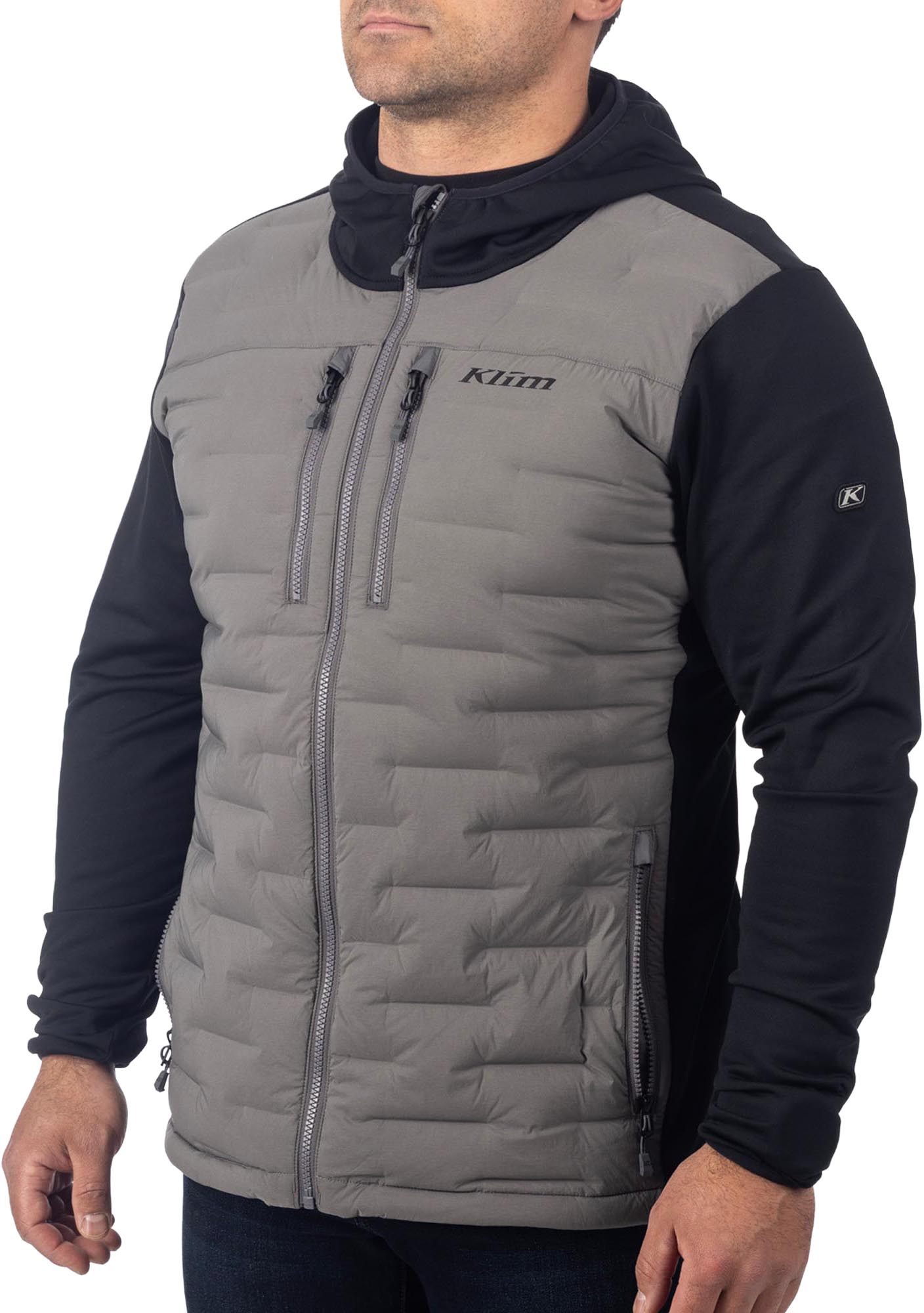 Klim Boulder Stretch Down Hybrid Jacket grey/black XL Figure 1