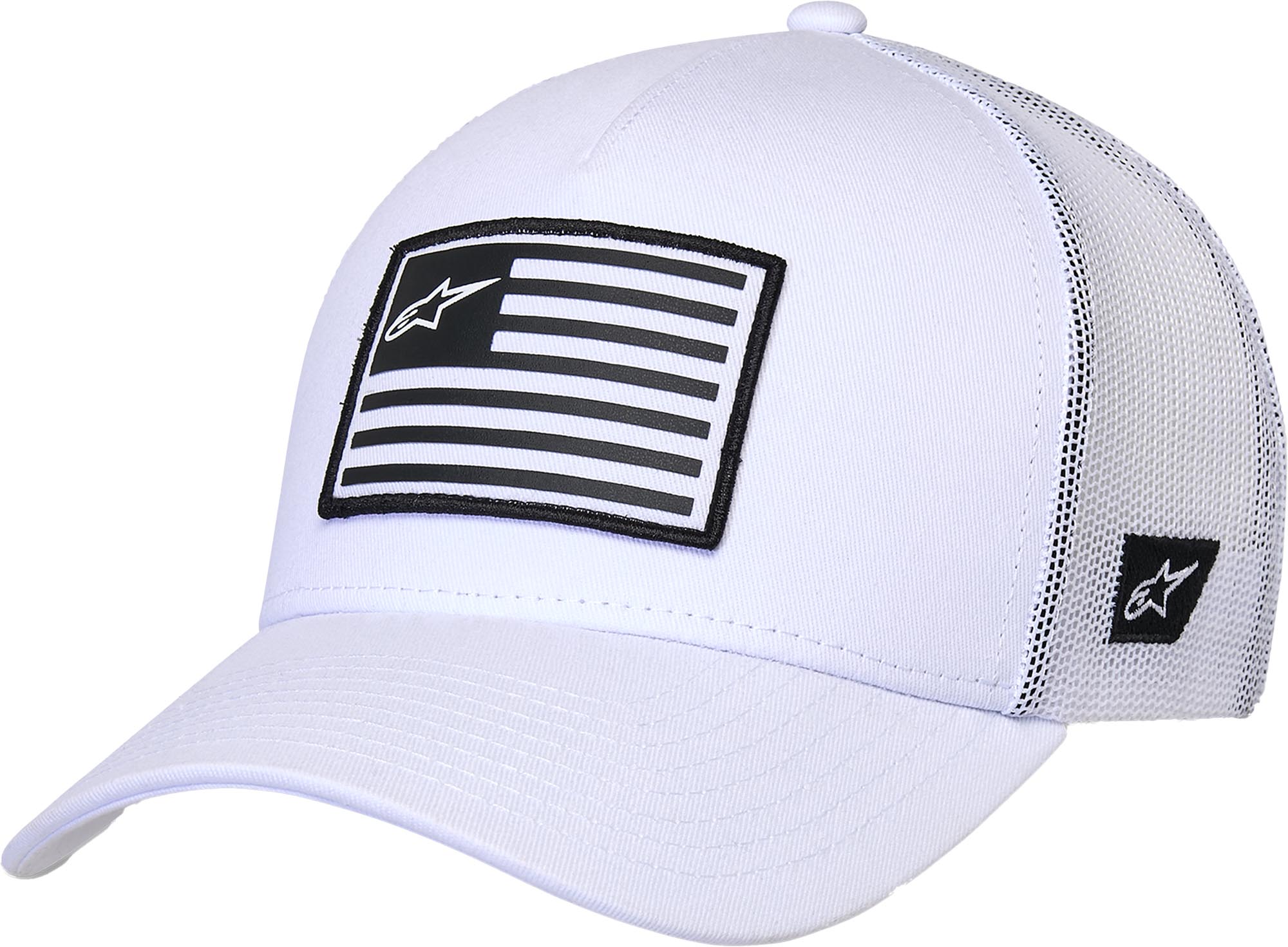 Alpinestars Flag Snapback 모자 하얀 그림 1